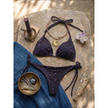 Set Bikini 2 Piezas Celestial Luna y Sol Constelaciones | Celestial Moon Sun Constellation Print Bikini Set